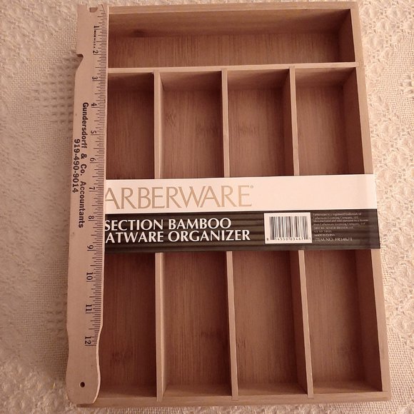 Farberware Bamboo Flatware Organizer, NWT - Picture 7 of 10